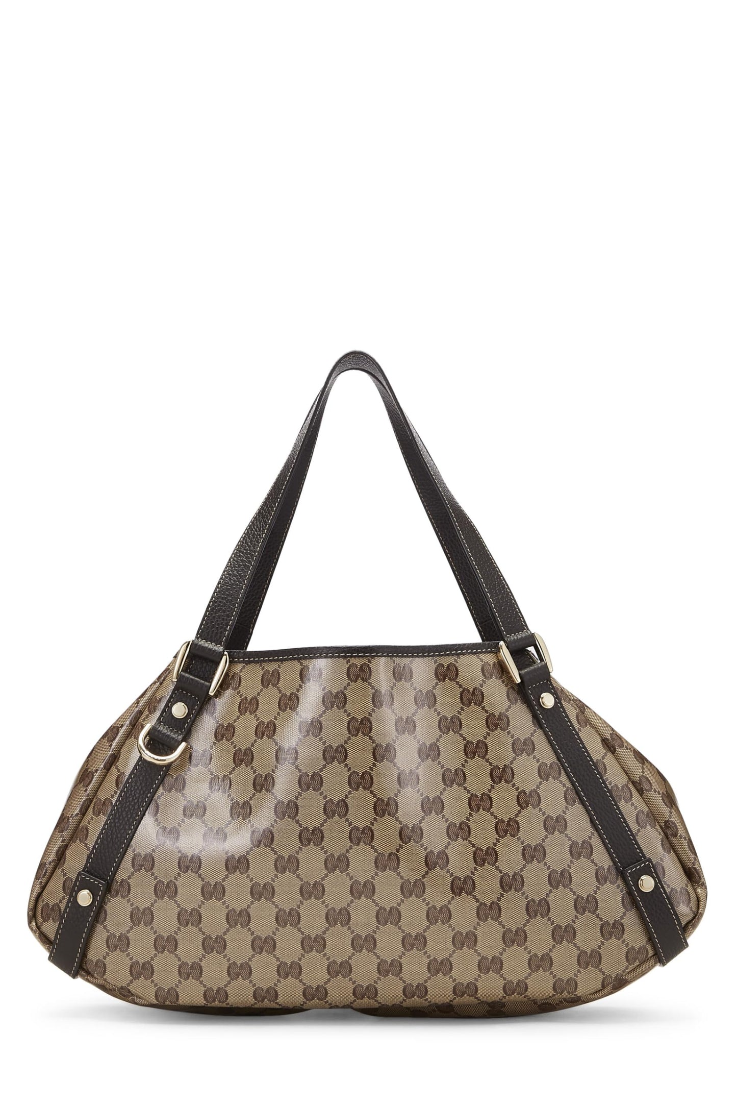 Gucci, Pre-Loved Original GG Crystal Canvas Abbey Tote, Brown