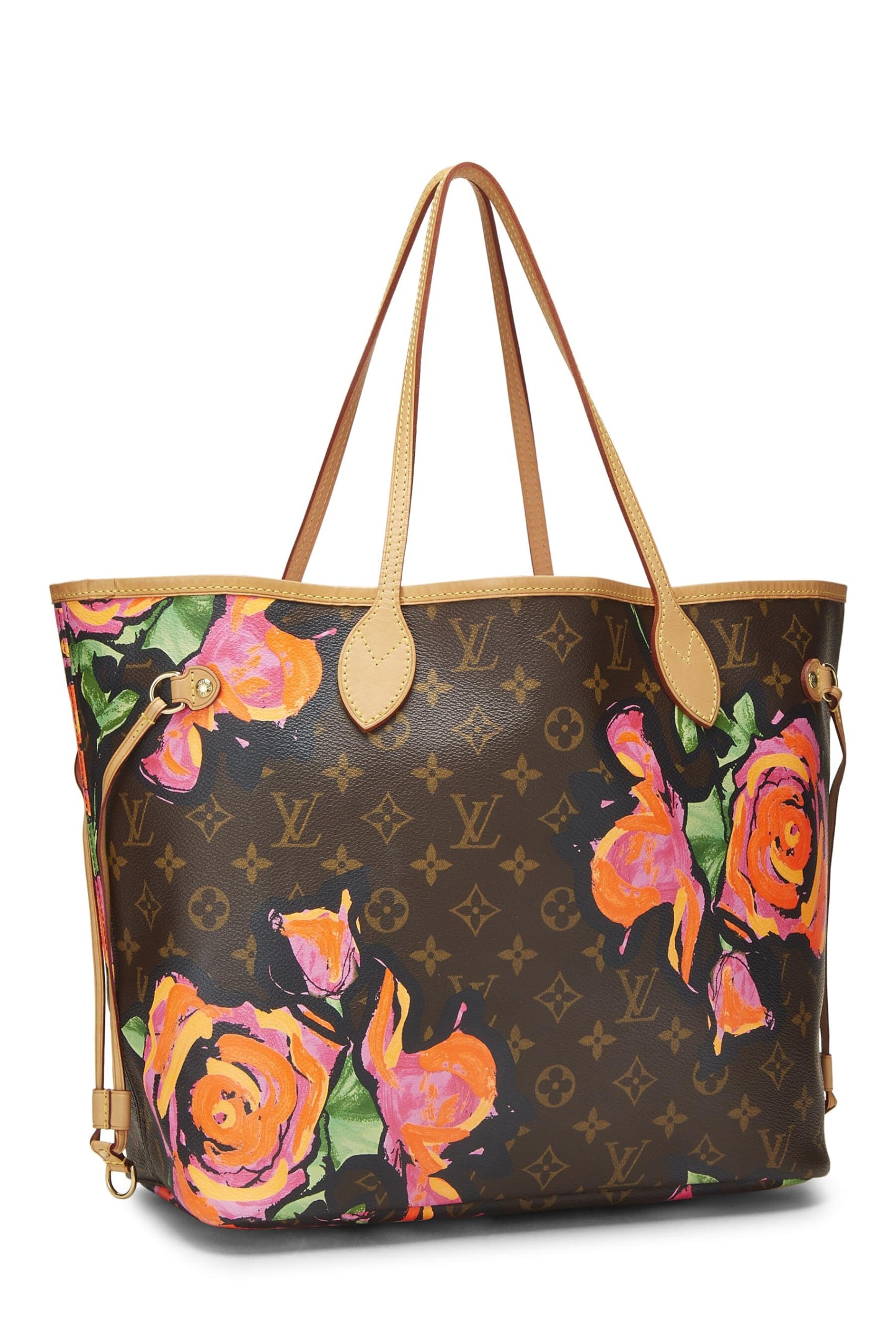 Louis Vuitton, Pre-Loved Stephen Sprouse x Louis Vuitton Monogram Canvas Roses Neverfull MM, Brown