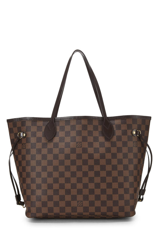 Louis Vuitton, Damier Ebene Neverfull MM NM d'occasion, marron