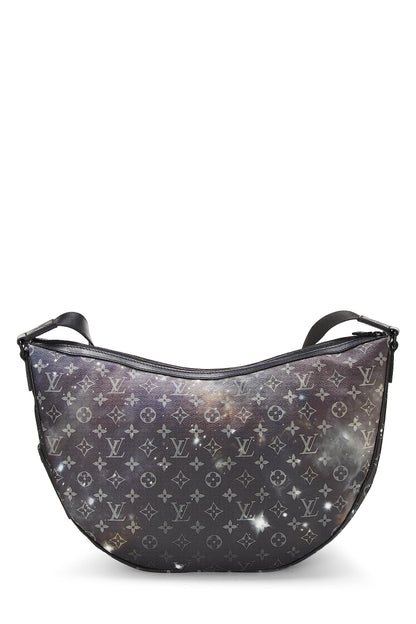 Louis Vuitton, Pre-Loved Black Monogram Galaxy Hobo Messenger Bag, Black