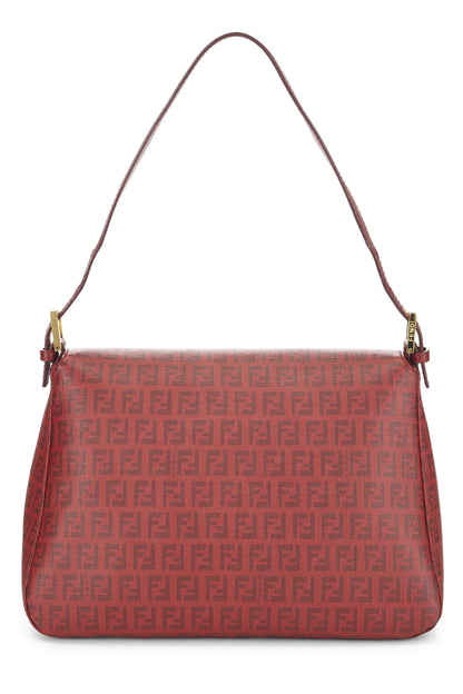 Fendi, Pre-Loved Red Zucchino Coated Canvas Mama, Red