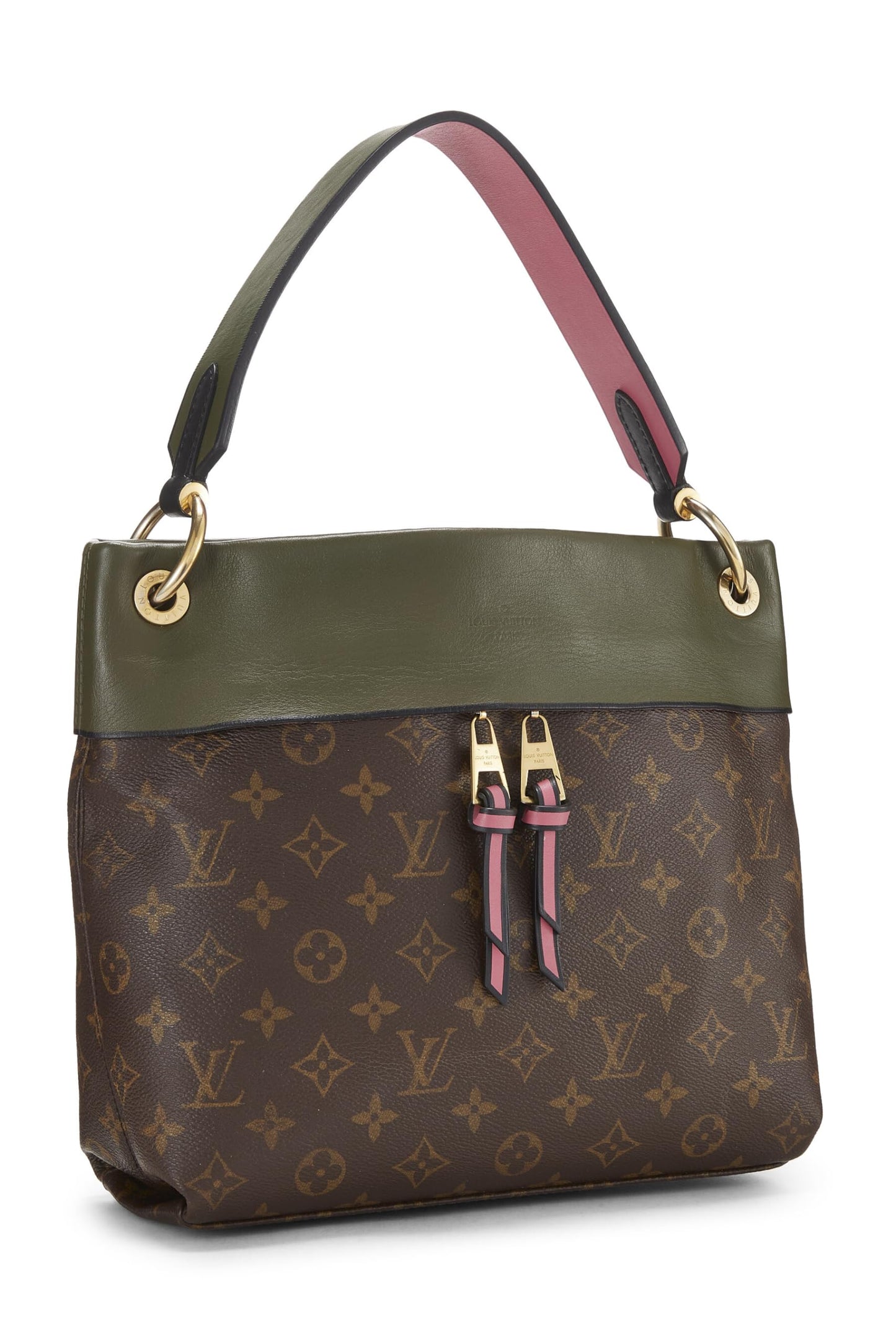 Louis Vuitton, Pre-Loved Monogram Canvas & Multicolor Leather Tuileries Besace, Green