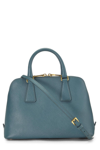 Prada, Pre-Loved Blue Saffiano Promenade Small, Blue