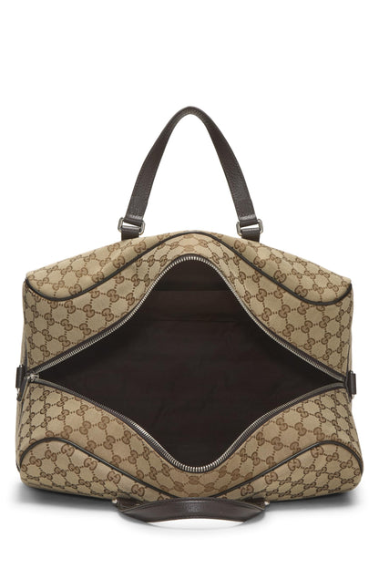 Gucci, Boston XL en toile GG d'origine d'occasion, marron