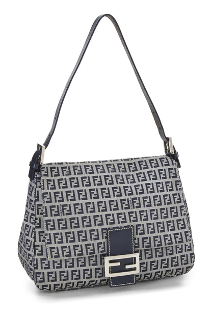 Fendi, Pre-Loved Navy Zucchino Canvas Mama, Navy