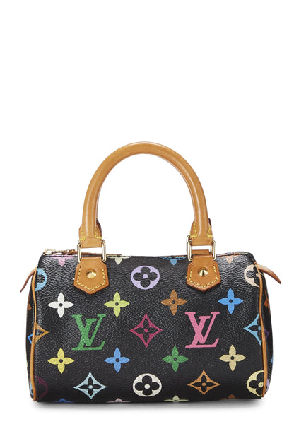 Louis Vuitton, Takashi Murakami x Louis Vuitton Black Monogram Multicolore HL Speedy, Noir