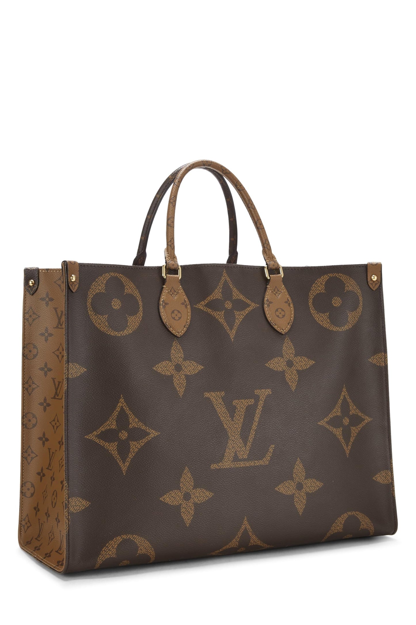 Louis Vuitton, Monograma invertido gigante On The Go GM de Pre-Loved, marrón