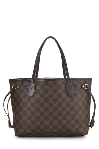 Louis Vuitton, Damier Ebene Neverfull PM d'occasion, marron