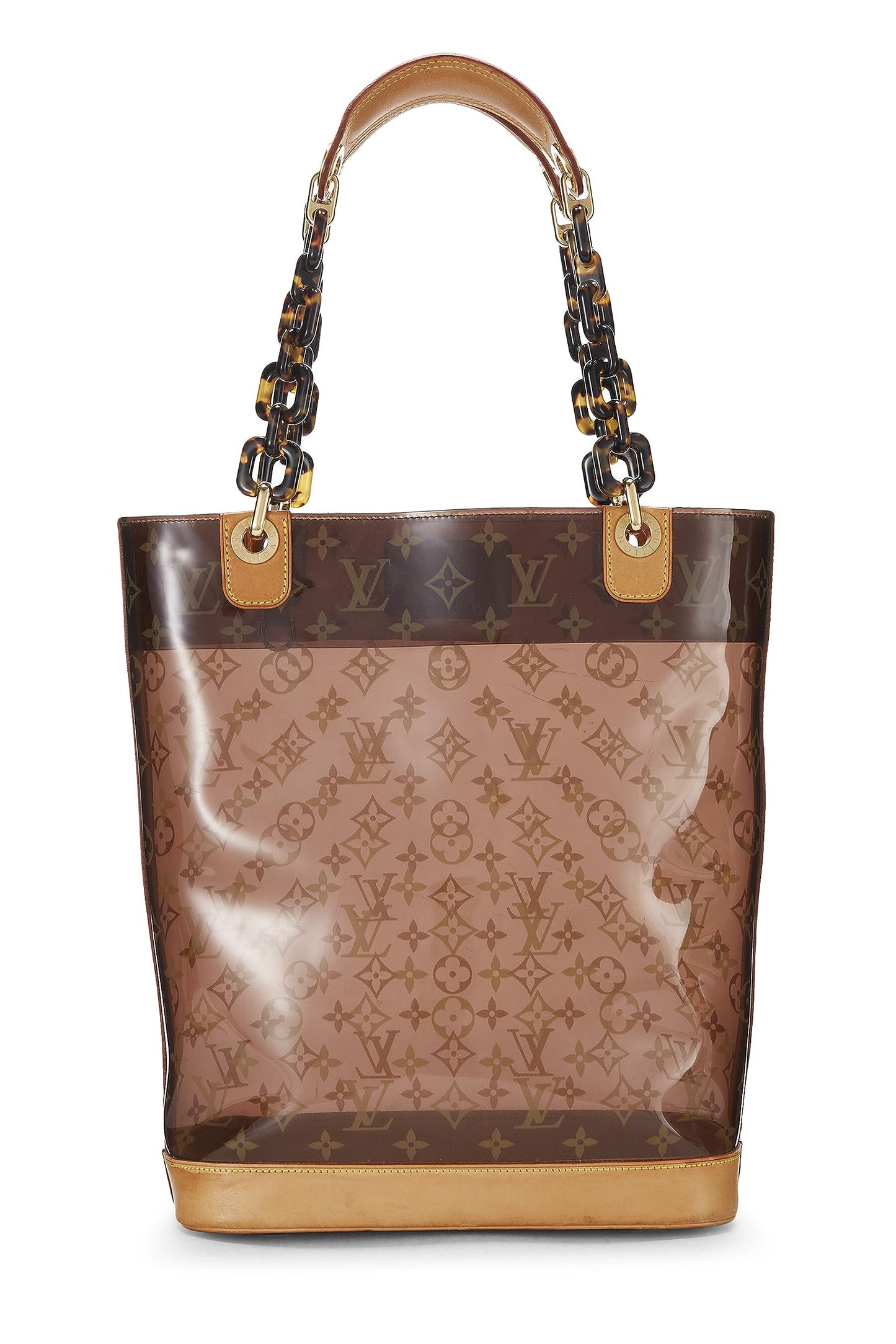 Louis Vuitton, Pre-Loved Brown Monogram Vinyl Ambre Cabas MM, Brown