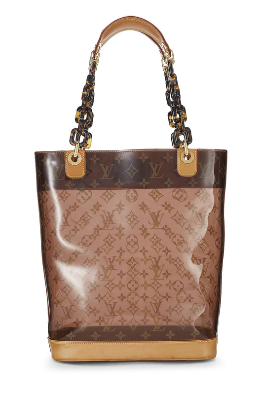 Louis Vuitton, Pre-Loved Brown Monogram Vinyl Ambre Cabas MM, Brown