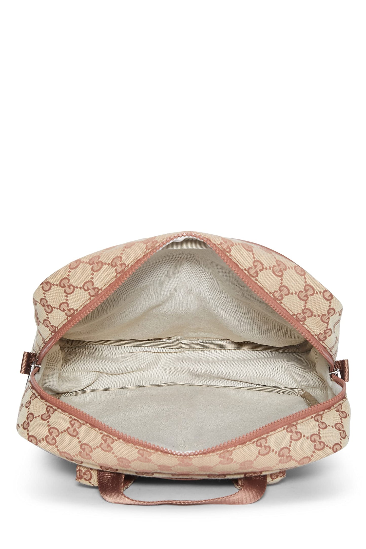 Gucci, Pre-Loved Orange GG Canvas New York Yankees Backpack, Pink