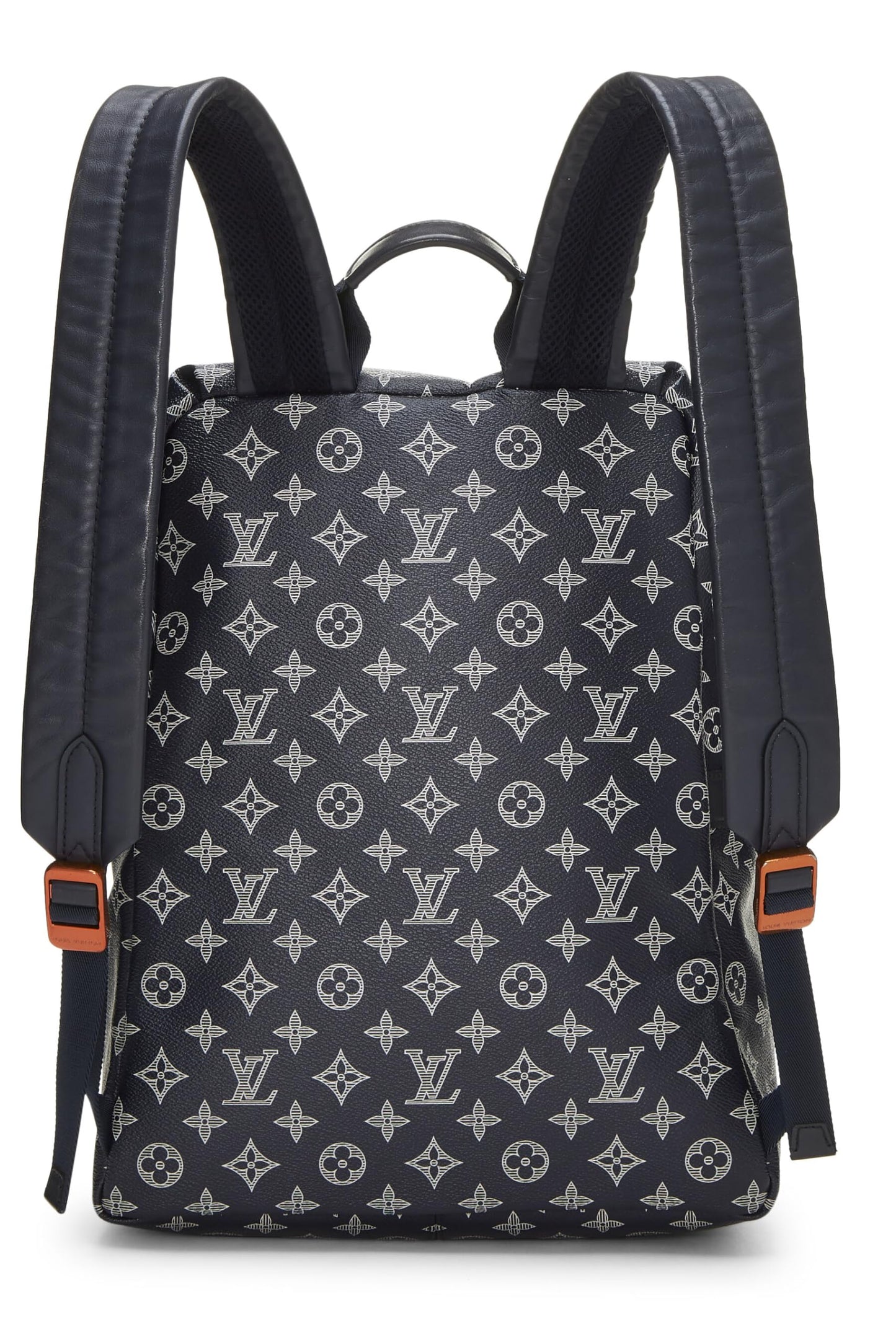 Louis Vuitton, sac à dos Discovery en toile monogrammée à l'envers bleu marine d'occasion, bleu marine