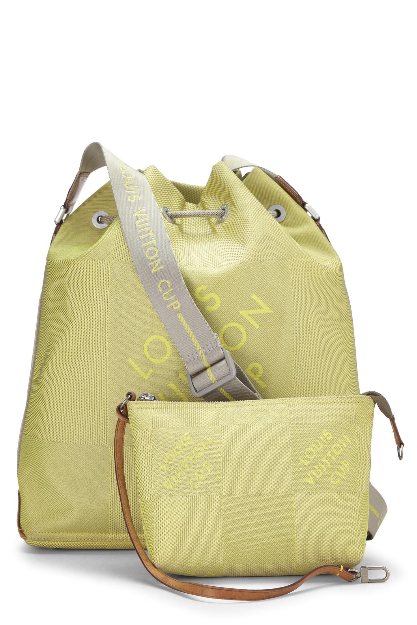 Louis Vuitton, Damier Géant Jaune D'occasion LV Cup Volunteer, Jaune