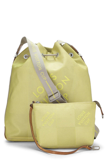 Louis Vuitton, Voluntario de la Copa LV Damier Geant amarillo pre-amado, Amarillo