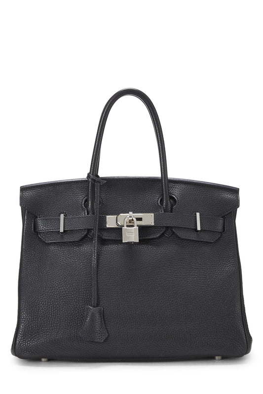 Hermès, Pre-Loved Black Togo Birkin 30, Black