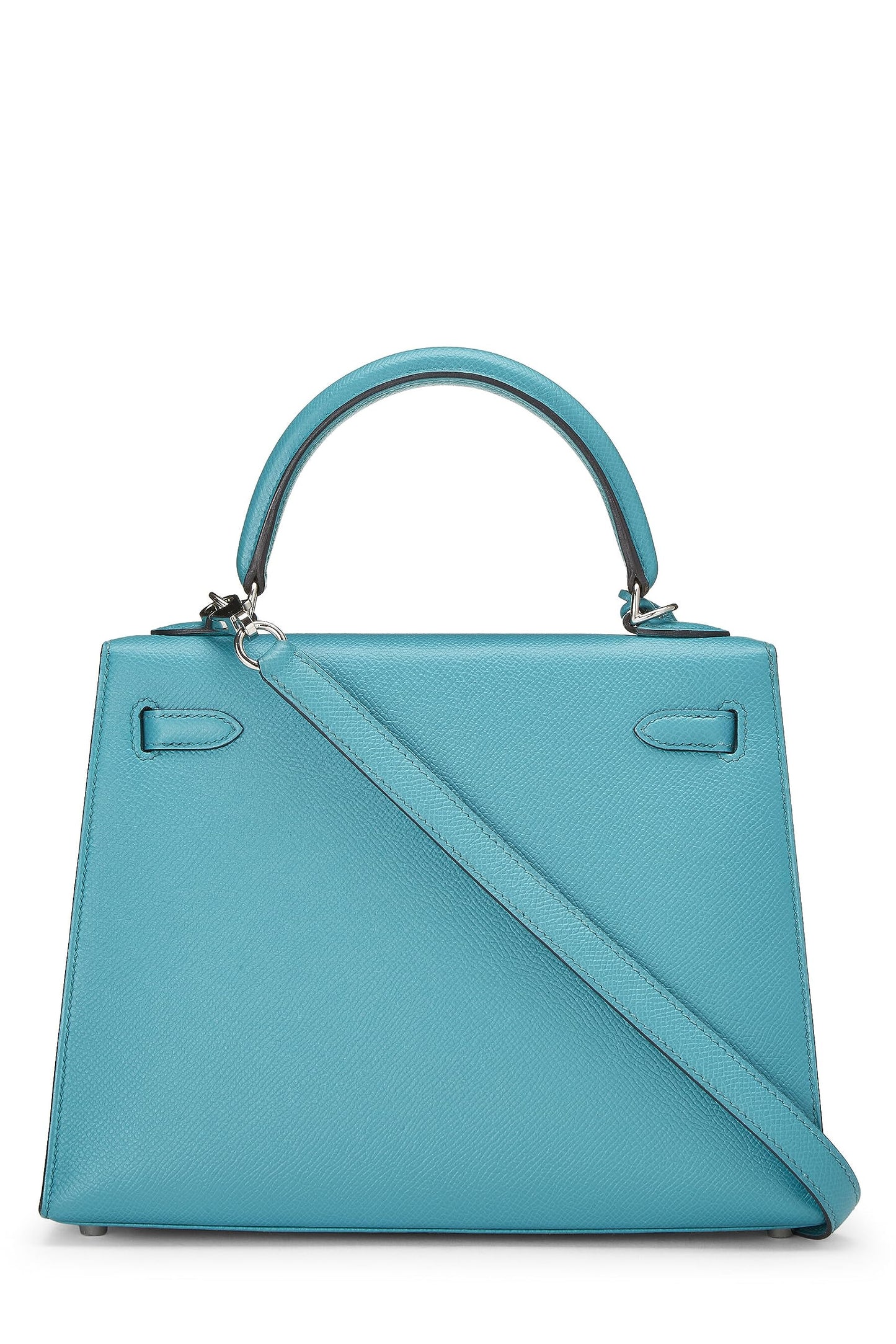 Hermès, Kelly Sellier 25 Epsom Bleu Paon d'occasion, Bleu Paon