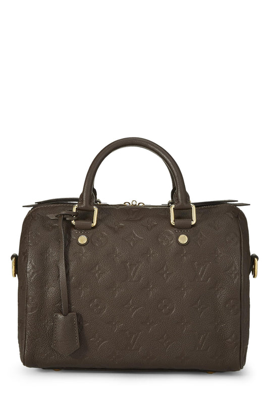 Louis Vuitton, Pre-Loved Ombre Monogram Empreinte Speedy Bandouliere 25, Brown