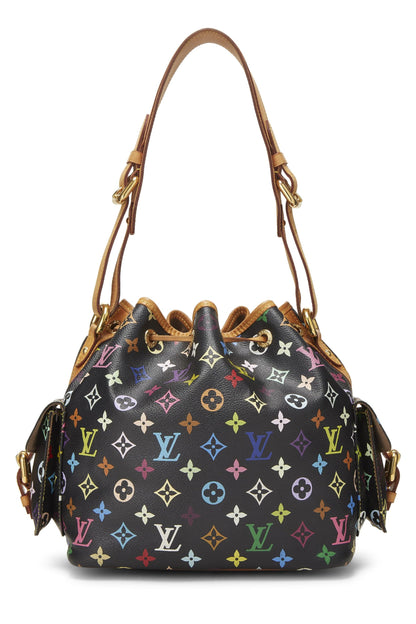 Louis Vuitton, Pre-Loved Takashi Murakami x Louis Vuitton Black Monogram Multicolore Noe Petite, Black