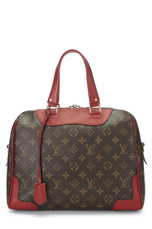 Louis Vuitton, Pre-Loved Red Monogram Canvas Retiro NM, Red