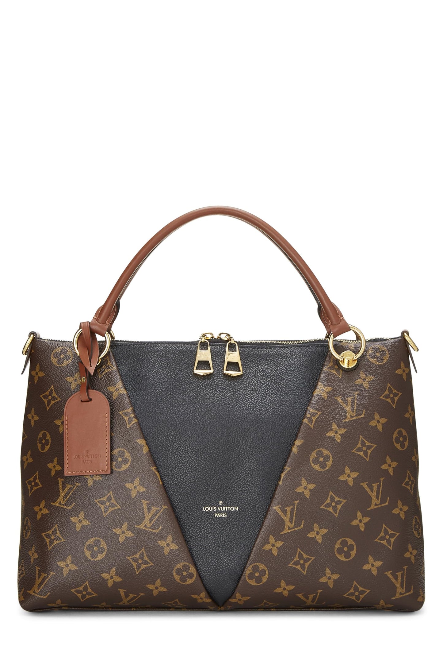 Louis Vuitton, sac fourre-tout V BB en toile monogrammée noire d'occasion, noir