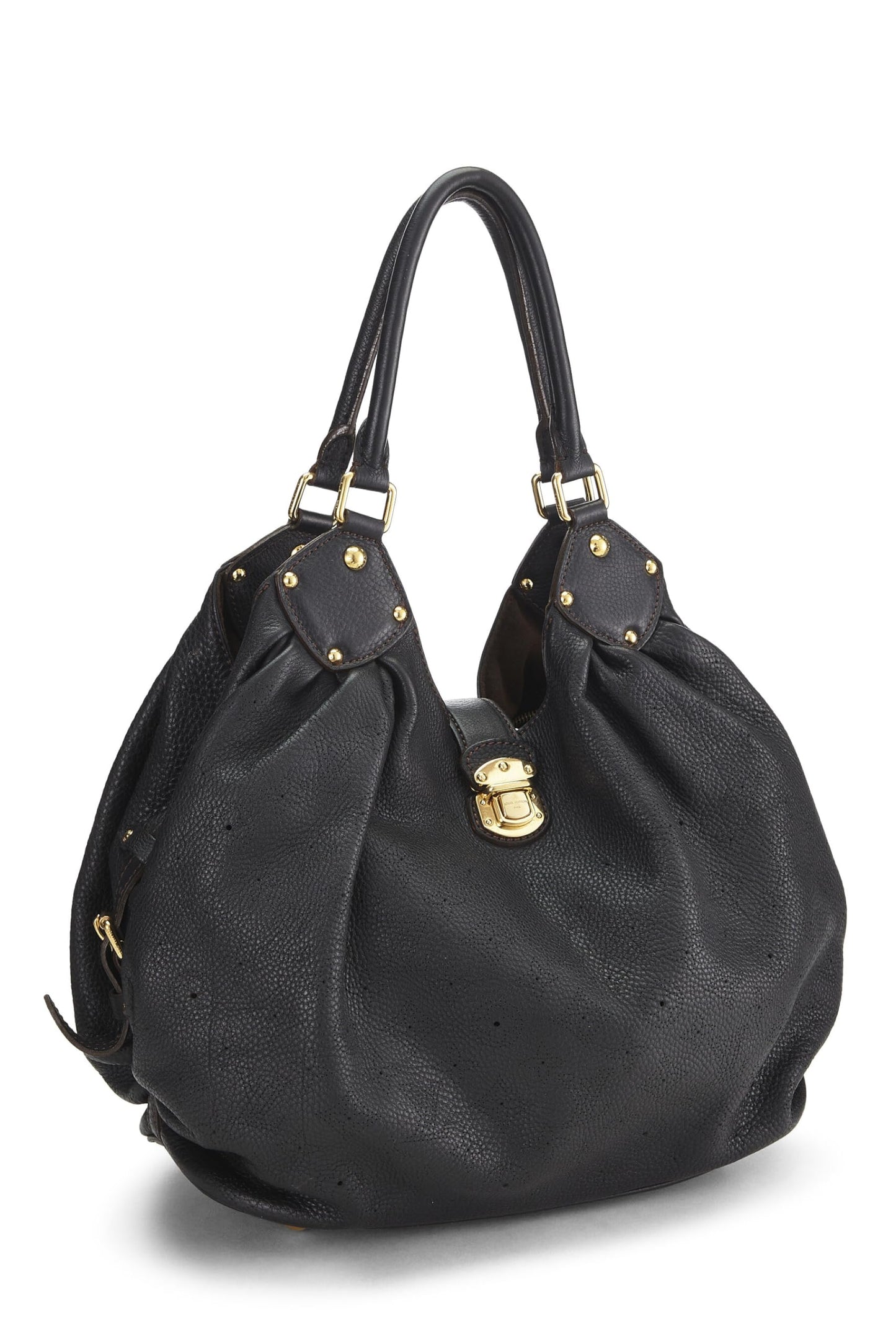 Louis Vuitton, Pre-Loved Black Monogram Mahina Large, Black