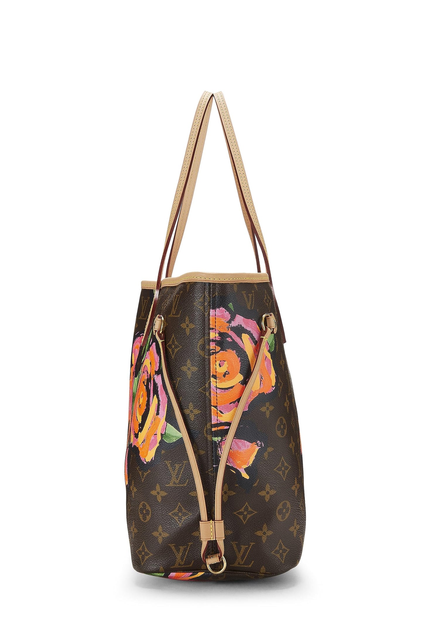 Louis Vuitton, Pre-Loved Stephen Sprouse x Louis Vuitton Monogram Canvas Roses Neverfull MM, Brown