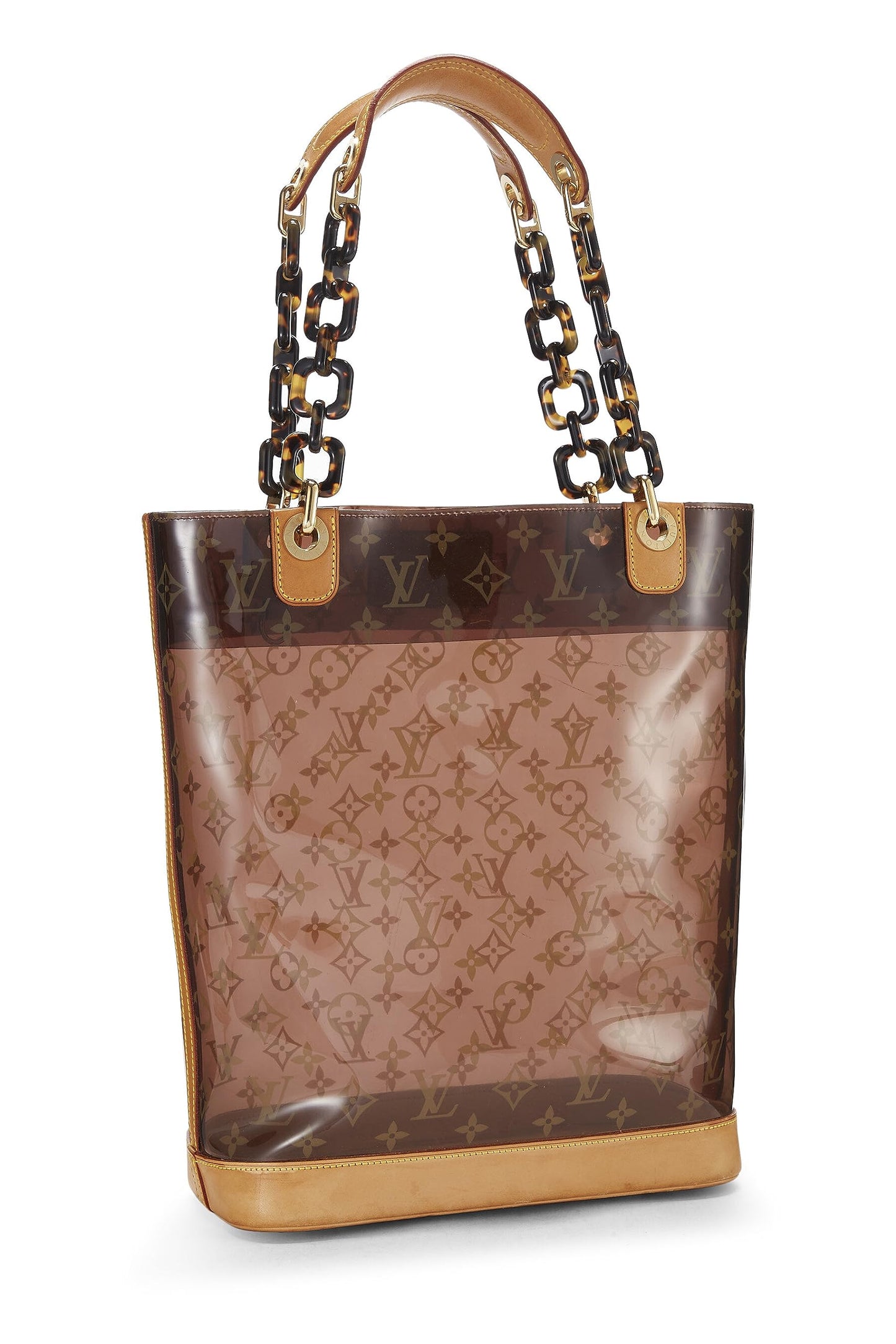 Louis Vuitton, Pre-Loved Brown Monogram Vinyl Ambre Cabas MM, Brown