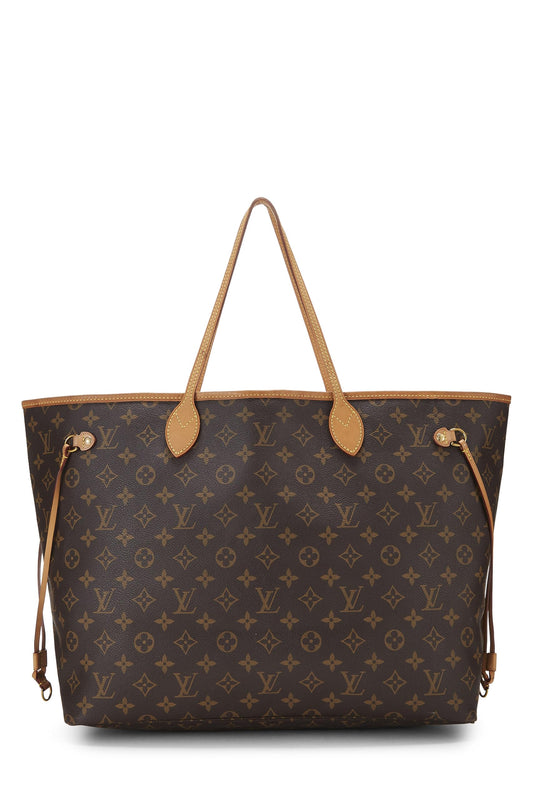 Louis Vuitton, Neverfull GM NM en toile Monogram rose d'occasion, rose