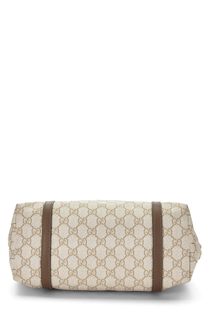 Gucci, sac fourre-tout en toile marron GG Supreme d'occasion, petit, marron