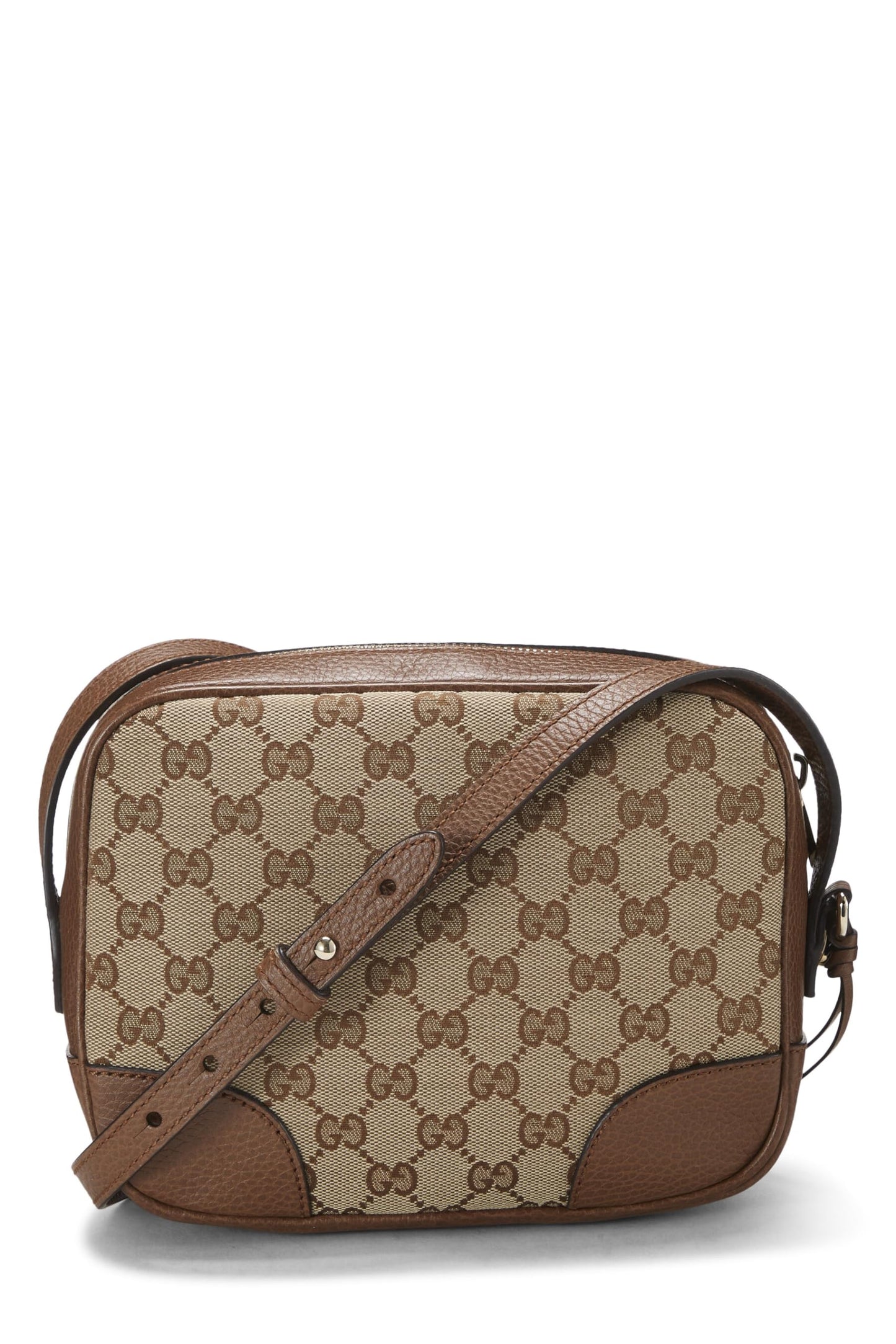 Gucci, Pre-Loved Brown Original GG Canvas Bree Crossbody, Brown