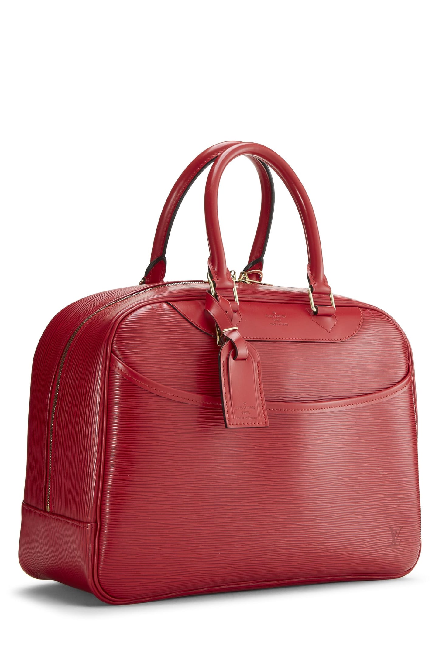 Louis Vuitton, Pre-Loved Red Epi Leather Deauville, Red