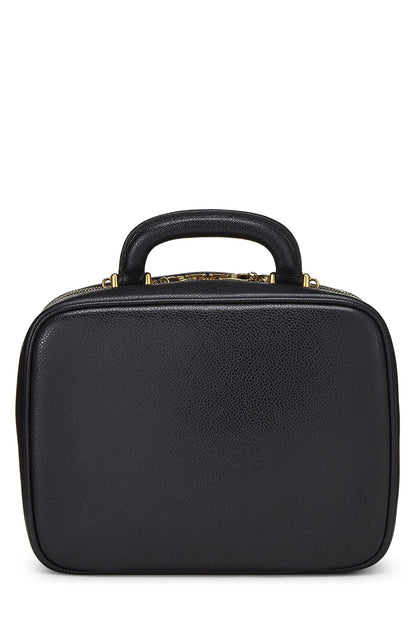 Chanel, Pre-Loved Black Caviar Lunch Box Vanity, Black