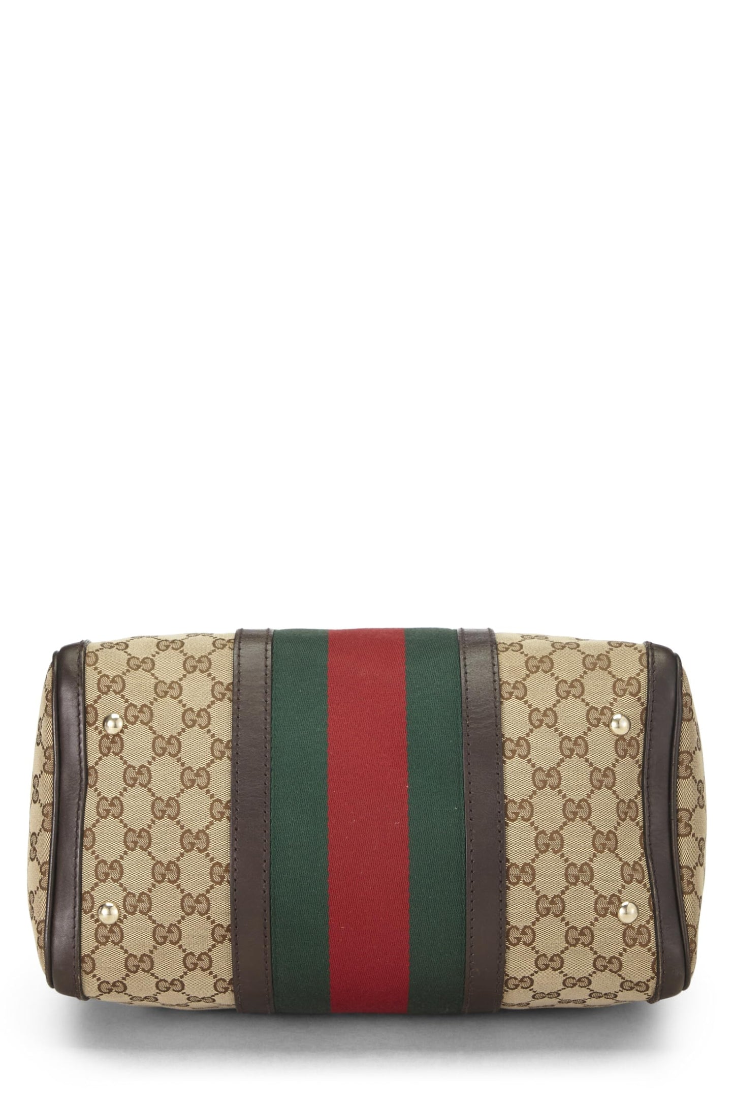 Gucci, sac Boston en toile GG d'origine d'occasion, marron