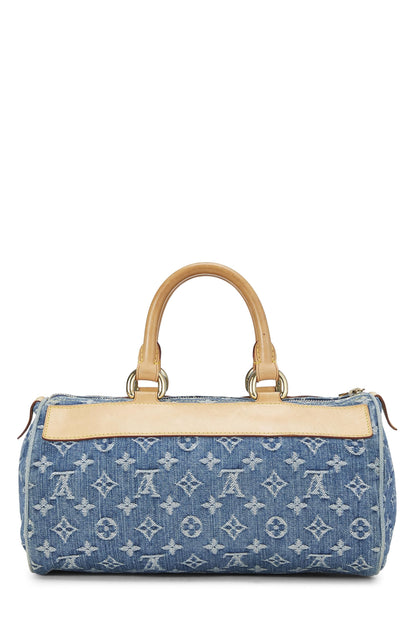 Louis Vuitton, Pre-Loved Blue Monogram Denim Neo Speedy, Blue