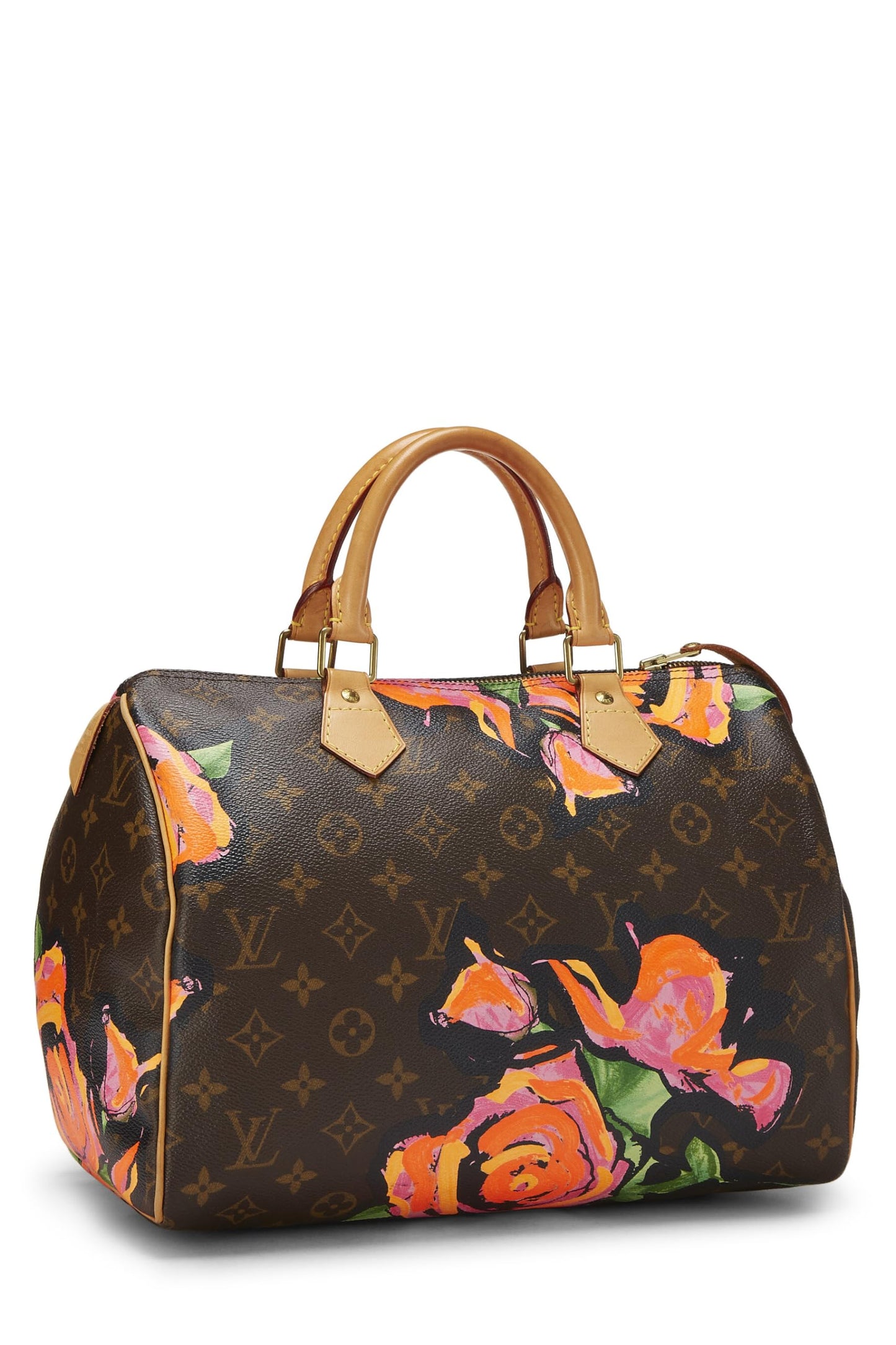 Louis Vuitton, Stephen Sprouse x Louis Vuitton Monogram Roses Speedy 30 d'occasion, marron