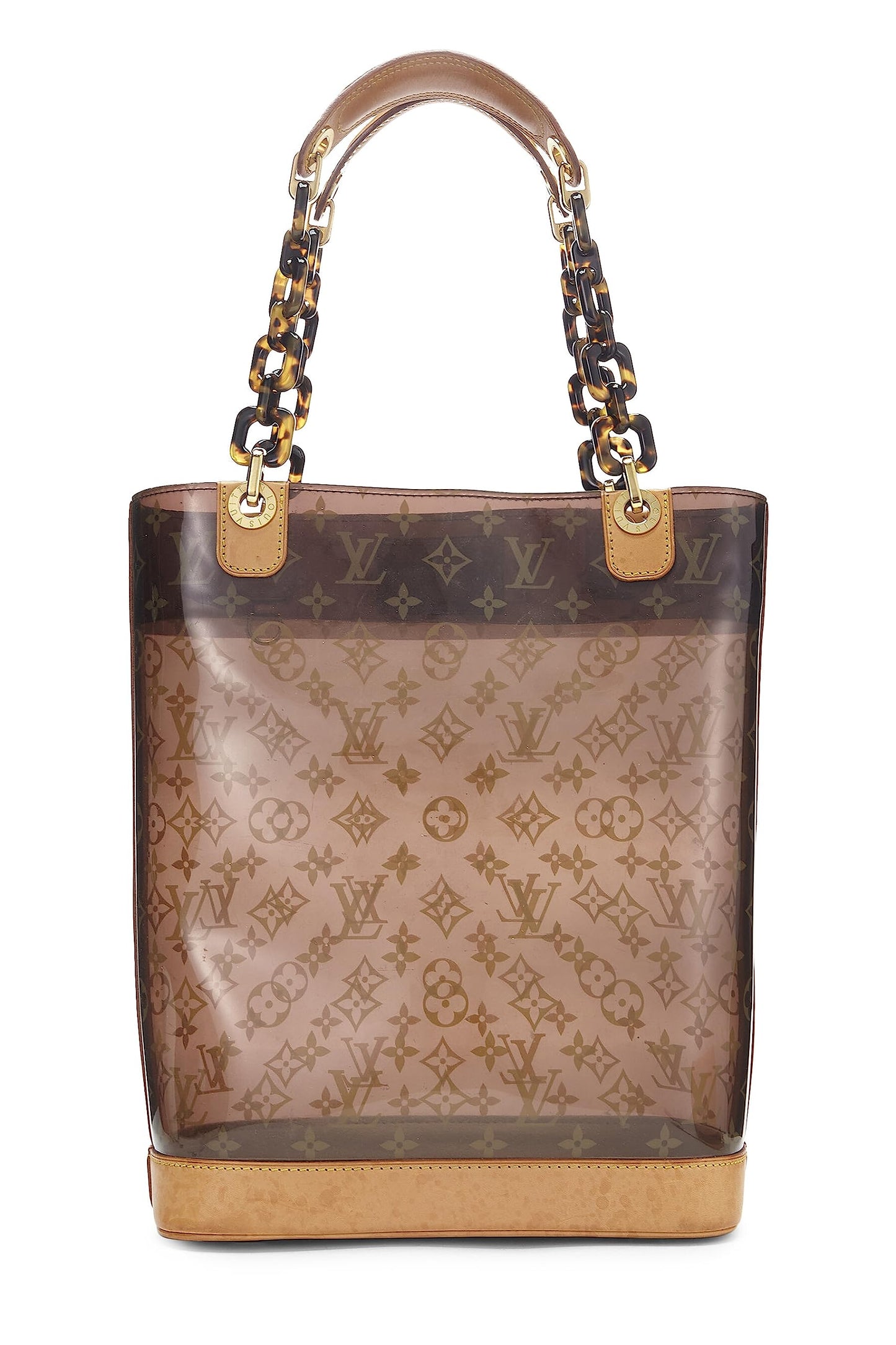 Louis Vuitton, Cabas MM en vinyle Monogram Ambre d'occasion, marron