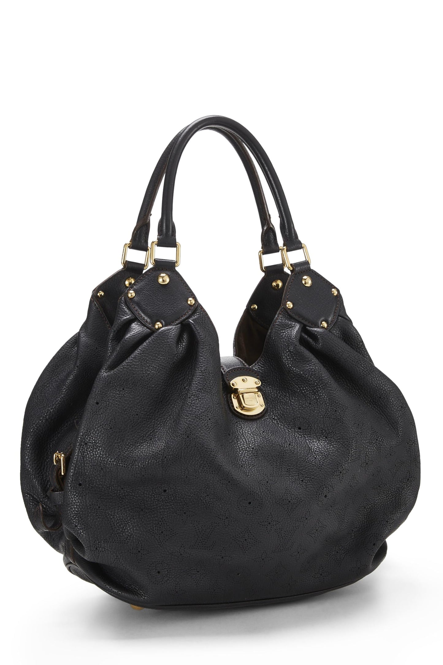 Louis Vuitton, Pre-Loved Black Monogram Mahina Large, Black