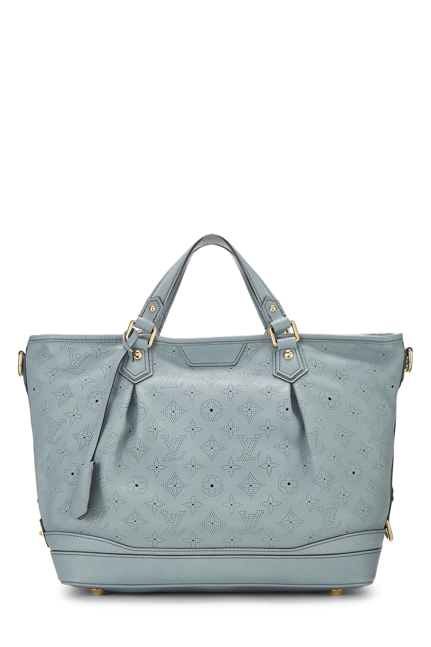 Louis Vuitton, PM estelar de cuero Mahina con monograma azul Pre-Loved, Azul