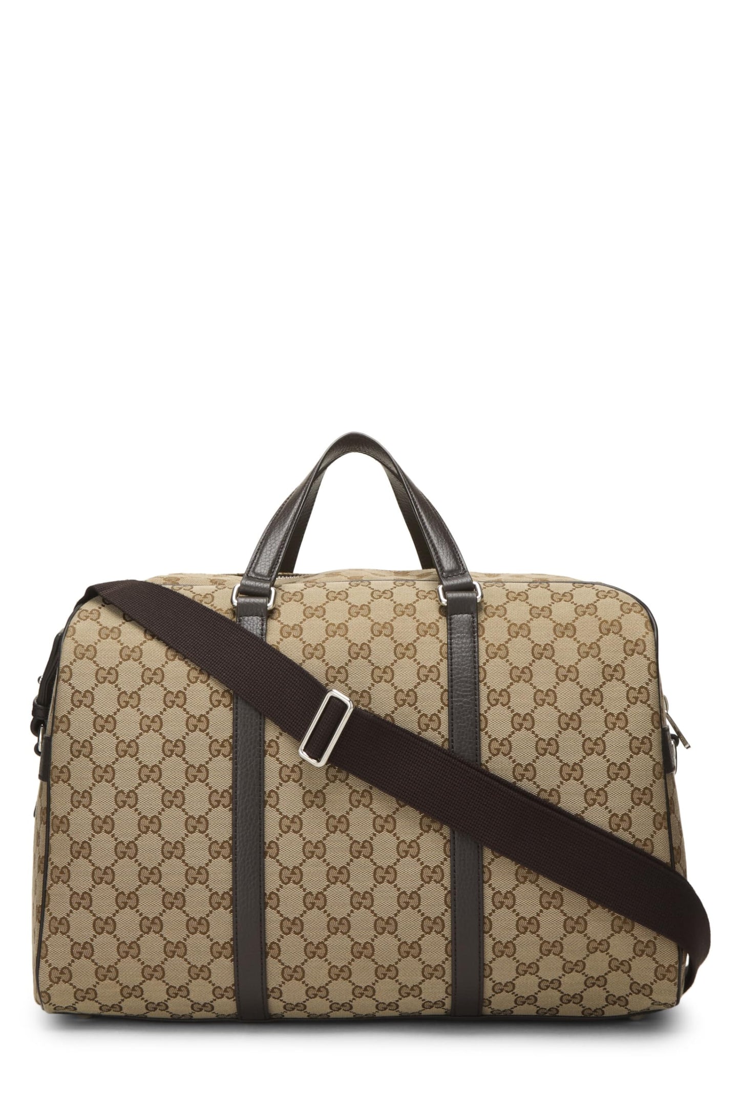 Gucci, Boston XL en toile GG d'origine d'occasion, marron