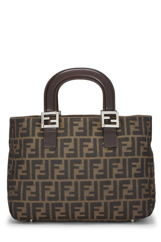 Fendi, Pre-Loved Brown Zucca Canvas Handbag, Brown