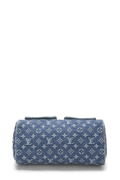 Louis Vuitton, Neo Speedy en denim bleu monogrammé d'occasion, bleu