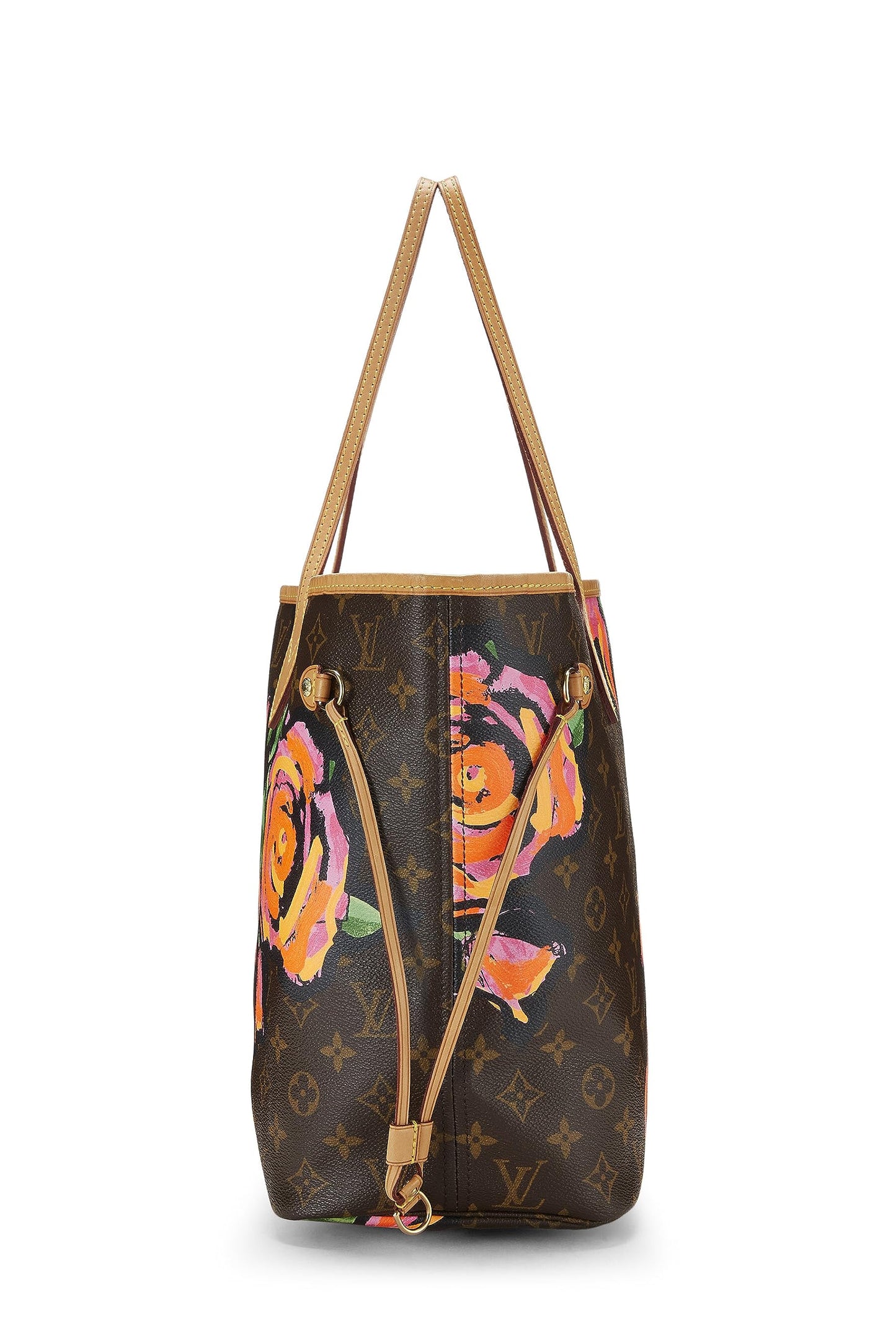 Louis Vuitton, Stephen Sprouse x Louis Vuitton Monogram Canvas Roses Neverfull MM, Marron