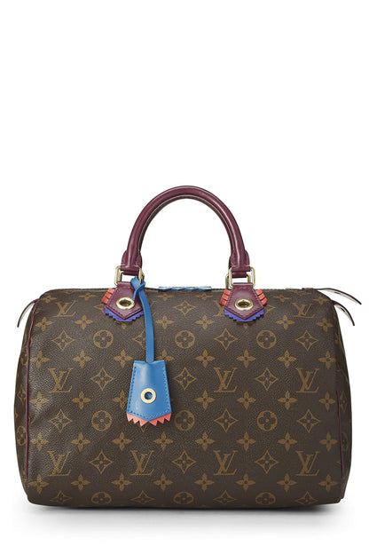 Louis Vuitton, Pre-Loved Monogram Canvas Totem Speedy 30, Purple