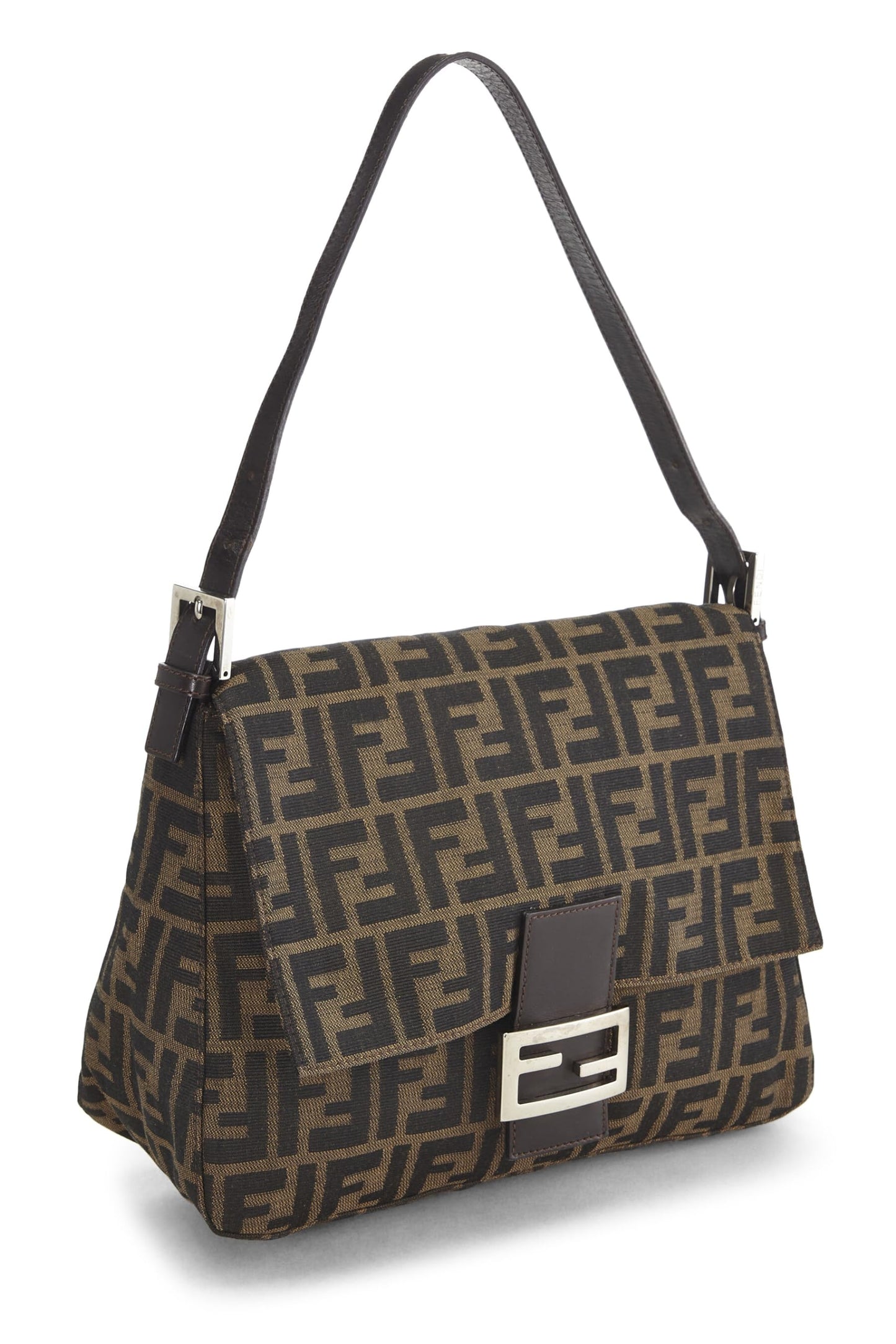 Fendi, Mama en toile Zucca marron pré-aimée, Marron