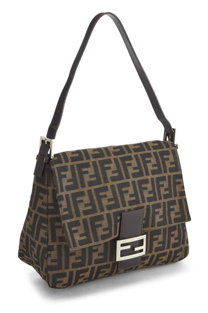 Fendi, Mama en toile Zucca marron pré-aimée, Marron