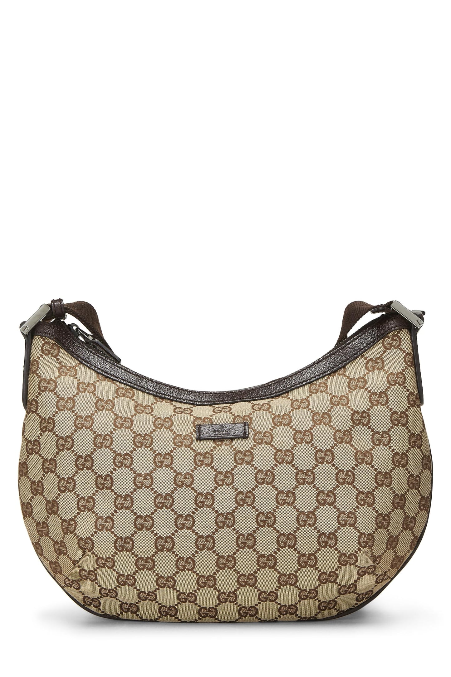 Gucci, Pre-Loved Original GG Canvas Round Messenger, Brown