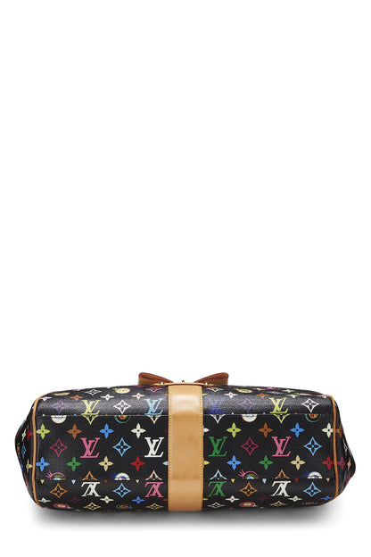 Louis Vuitton, Takashi Murakami x Louis Vuitton Black Monogram Multicolore Eye Love Sac Retro GM, Noir