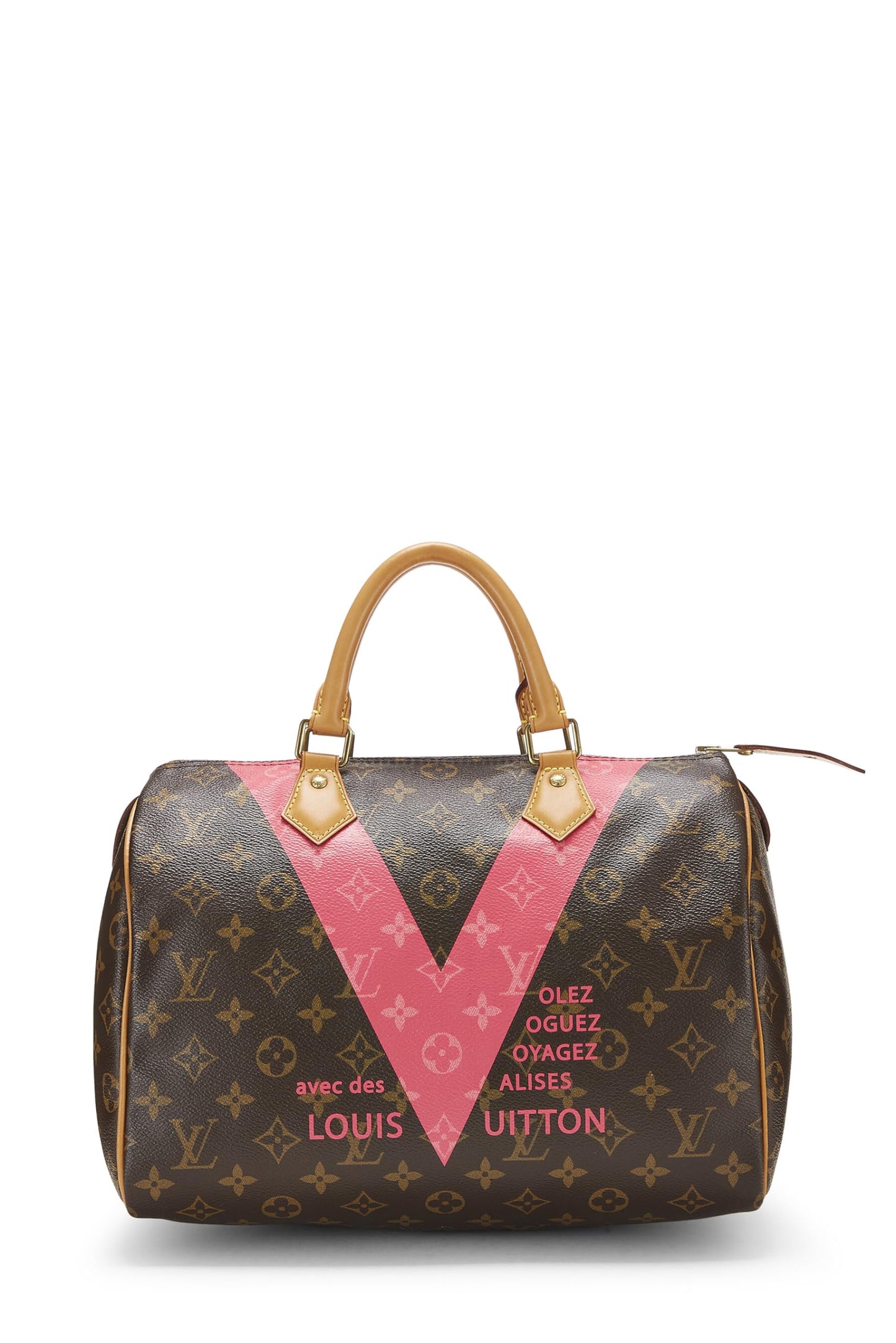 Louis Vuitton, Pre-Loved Pink Monogram V Speedy 30, Rosa