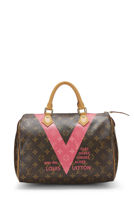 Louis Vuitton, Pre-Loved Pink Monogram V Speedy 30, Pink