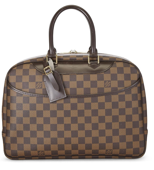 Louis Vuitton, Pre-Loved Damier Ebene Deauville, Brown